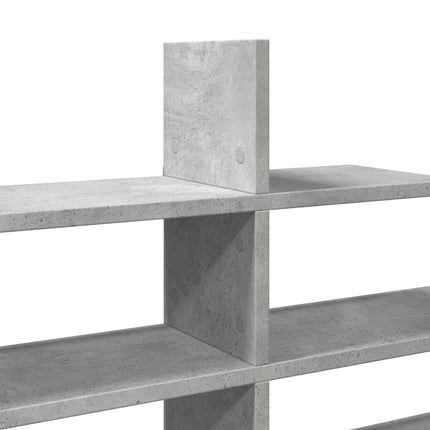 Vägghylla betonggrå 124,5x18x60,5 cm konstruerat trä