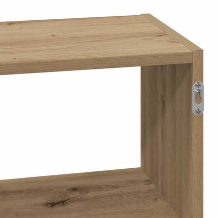Vägghylla ek 100x25x50 cm konstruerat trä