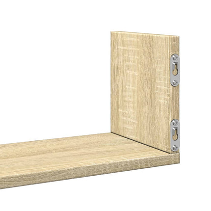 Vägghyllor 3 st sonoma-ek 58x18x18 cm konstruerat trä