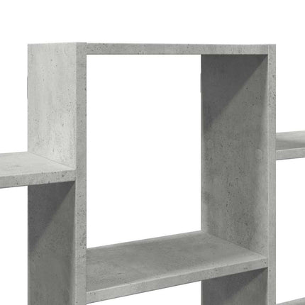 Vägghylla betonggrå 159x18x66 cm konstruerat trä