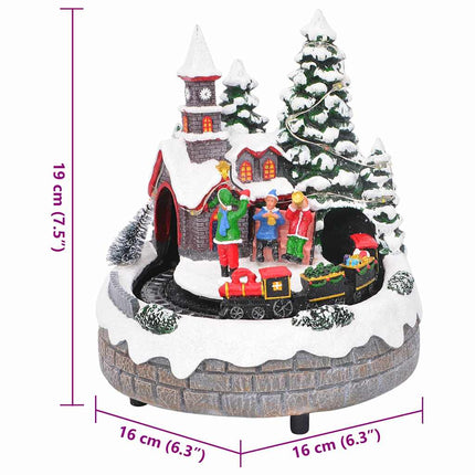 Julbord Flerfärgsdesign 16 x 16 x 19 cm Harts