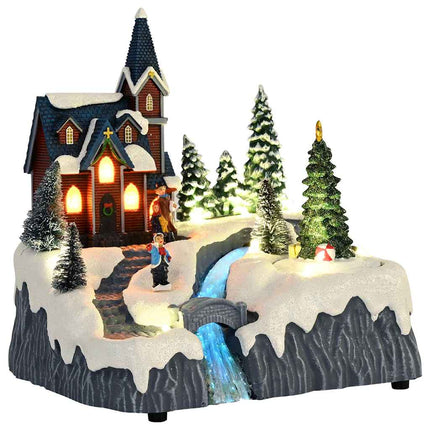 Julby dekoration Flerfärgsdesign 20,5 x 17 x 21 cm Plast