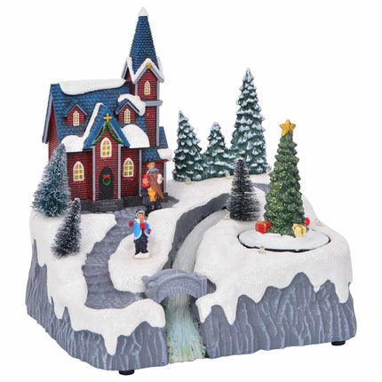 Julby dekoration Flerfärgsdesign 20,5 x 17 x 21 cm Plast