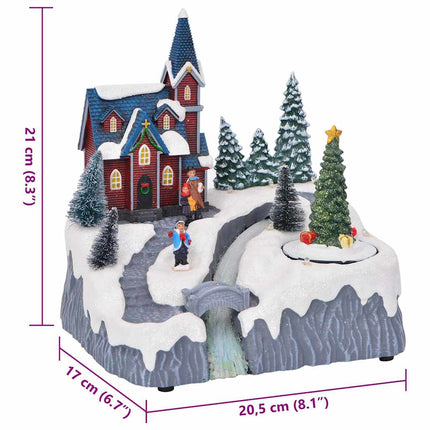 Julby dekoration Flerfärgsdesign 20,5 x 17 x 21 cm Plast