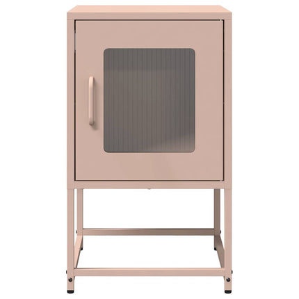 Sängbord rosa 36x39x60,5 cm kallvalsat stål
