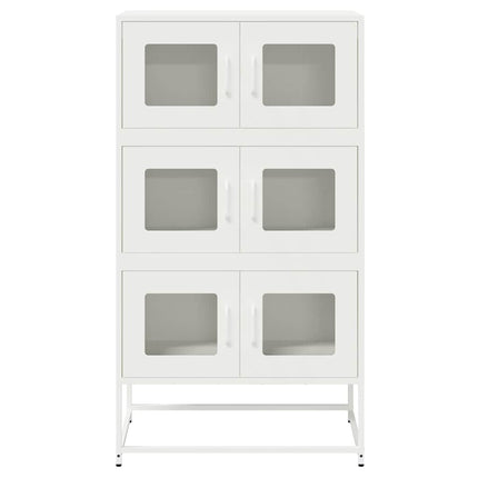 Högbord vit 68x39x123 cm stål
