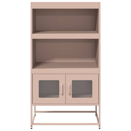 Highboard rosa 68x39x123 cm stål