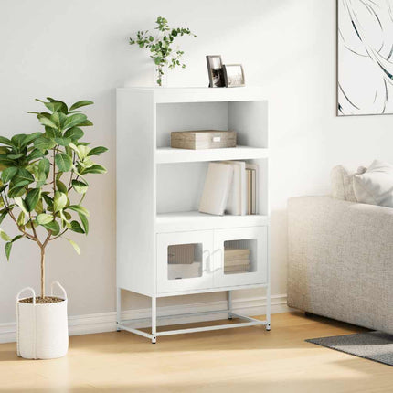 Högbord vit 68x39x123 cm stål