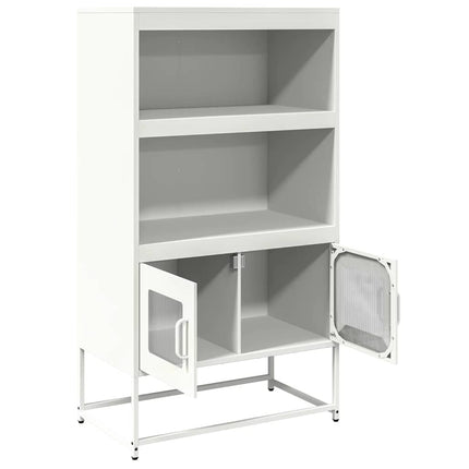 Högbord vit 68x39x123 cm stål