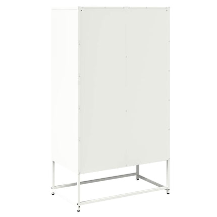Högbord vit 68x39x123 cm stål