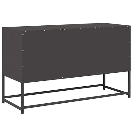 TV-skåp svart 100,5x39x60,5 cm stål