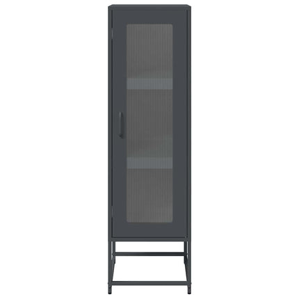 Highboard antracit 36x39x123 cm kallvalsat stål