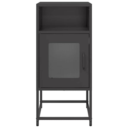 Sängbord svart 36x39x78 cm kallvalsat stål