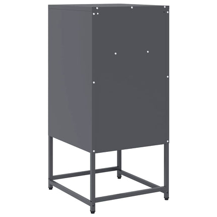 Sängbord antracit 36x39x78 cm kallvalsat stål