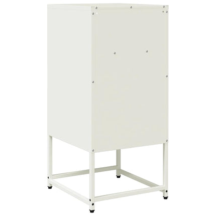 Sängbord vit 36x39x78 cm kallvalsat stål