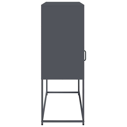 Sidoskåp antracit 100,5x39x107 cm kallvalsat stål