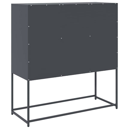 Sidoskåp antracit 100,5x39x107 cm kallvalsat stål