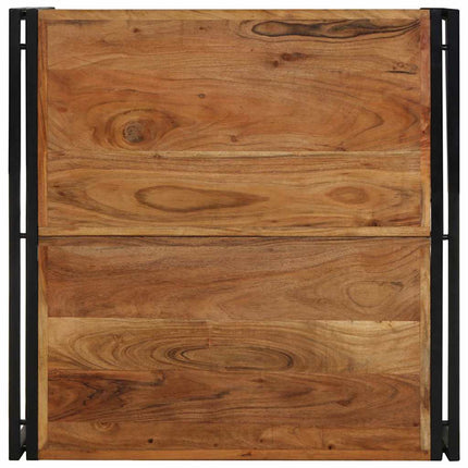 Soffbord 80x80x35 cm massivt trä akacia