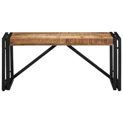 Soffbord 80x40x35 cm massivt grovt trä mango