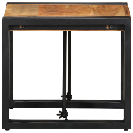Soffbord 40x40x35 cm massivt trä akacia