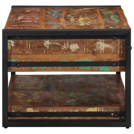 Soffbord Flerfärgat 90X50X38 Cm Massivt Trä Återvunnet