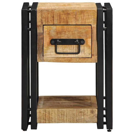 Nattduksbord 2 pcs Brun 30 x 30 x 40 cm Massivt mangoträ