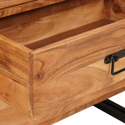 Sideboard med låda Brun 66 x 33 x 70 cm Massivt Akaciaträ