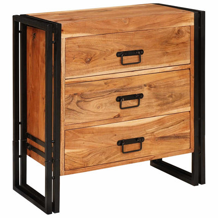 Sideboard med låda Brun 66 x 33 x 70 cm Massivt Akaciaträ