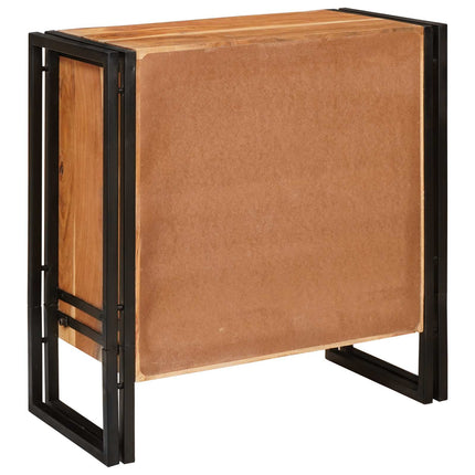 Sideboard med låda Brun 66 x 33 x 70 cm Massivt Akaciaträ