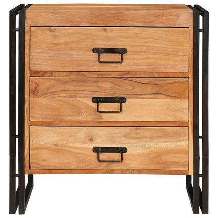 Sideboard med låda Brun 66 x 33 x 70 cm Massivt Akaciaträ