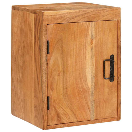 Sängbord 2 st Brun 35 x 33 x 48 cm Massivt Trä Akacia