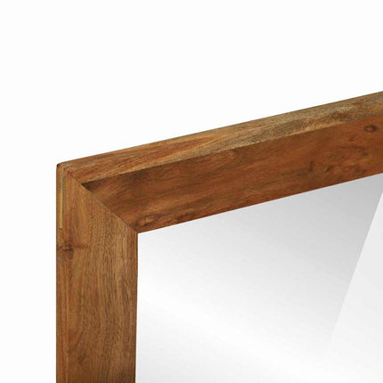 Badrumsspegel med hylla Brun 50 x 22 x 70 cm Massivt Akaciaträ
