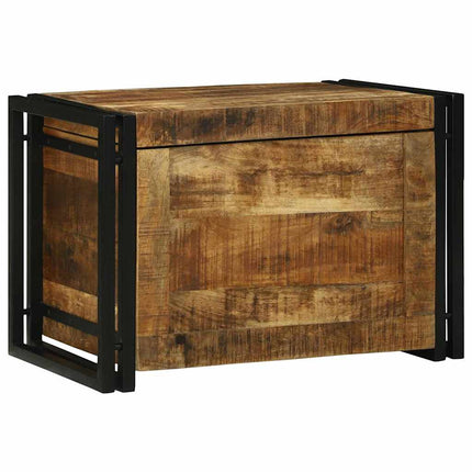 Förvaringslåda Brun och svart 60 x 40 x 41 cm Massivt mangoträ