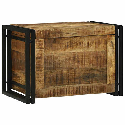 Förvaringslåda Brun och svart 60 x 40 x 41 cm Massivt mangoträ