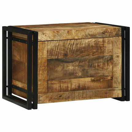 Förvaringslåda Brun och svart 60 x 40 x 41 cm Massivt mangoträ