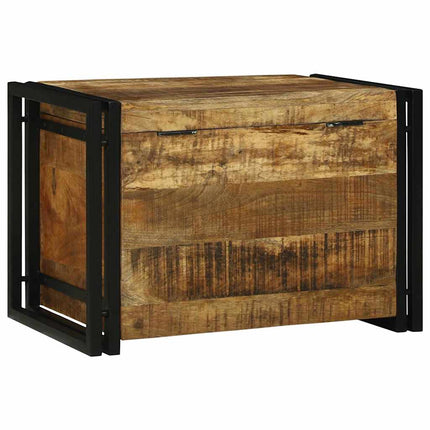 Förvaringslåda Brun och svart 60 x 40 x 41 cm Massivt mangoträ