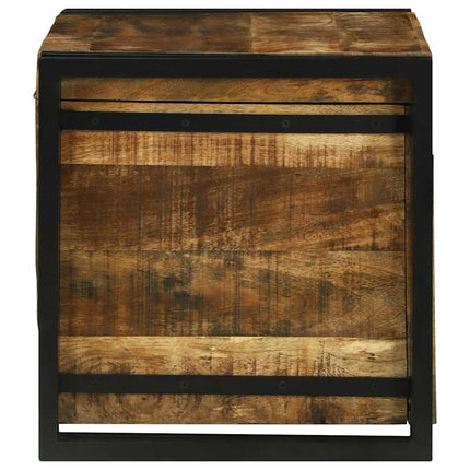 Förvaringslåda Brun och svart 60 x 40 x 41 cm Massivt mangoträ