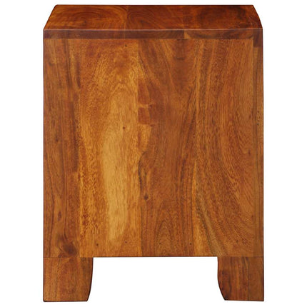 Sängbord 2 st 40x35x45 cm massivt trä akacia