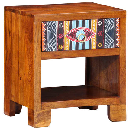 Sideboard Flerfärgsdesign 40 x 35 x 45 cm massivt akacia
