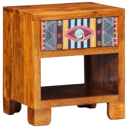Sideboard Flerfärgsdesign 40 x 35 x 45 cm massivt akacia