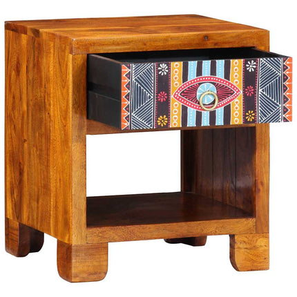 Sideboard Flerfärgsdesign 40 x 35 x 45 cm massivt akacia