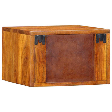 Nattduksbord med låda 2 pcs Brun 35 x 30 x 22 cm