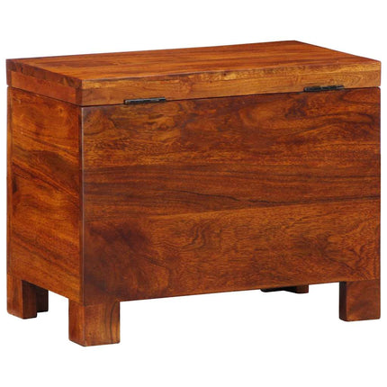 Förvaringslåda Flerfärgsdesign 50 x 30 x 40 cm massivt akacia