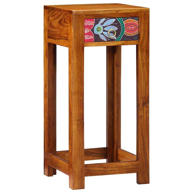 Blommig Sido Bord Brun 35 x 35 x 75 cm