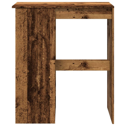 Barbord med hyllor åldrat trä 90x47,5x103,5 cm konstruerat trä