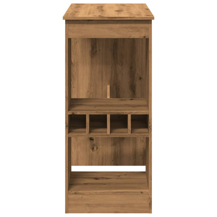 Barbord med hyllor artisian-ek 90x47,5x103,5 cm konstruerat trä