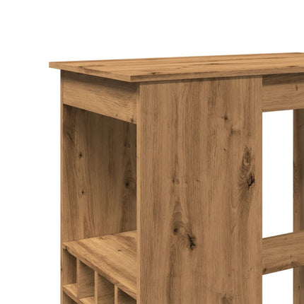 Barbord med hyllor artisian-ek 90x47,5x103,5 cm konstruerat trä