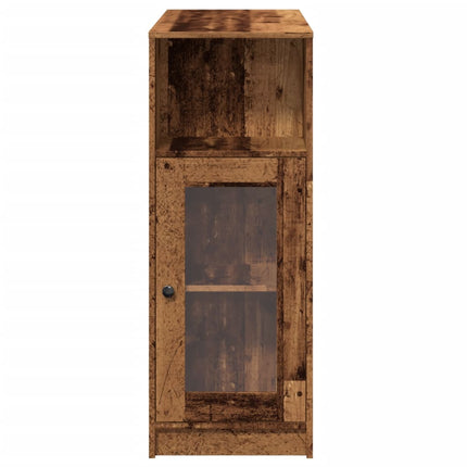 Barbord med ställ åldrat trä 101x40x103,5 cm konstruerat trä