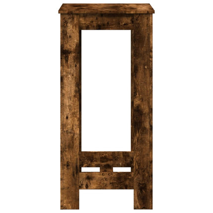Barbord rökfärgad ek 51x50x103,5 cm konstruerat trä