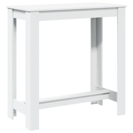 Barbord vit 102x50x103,5 cm konstruerat trä